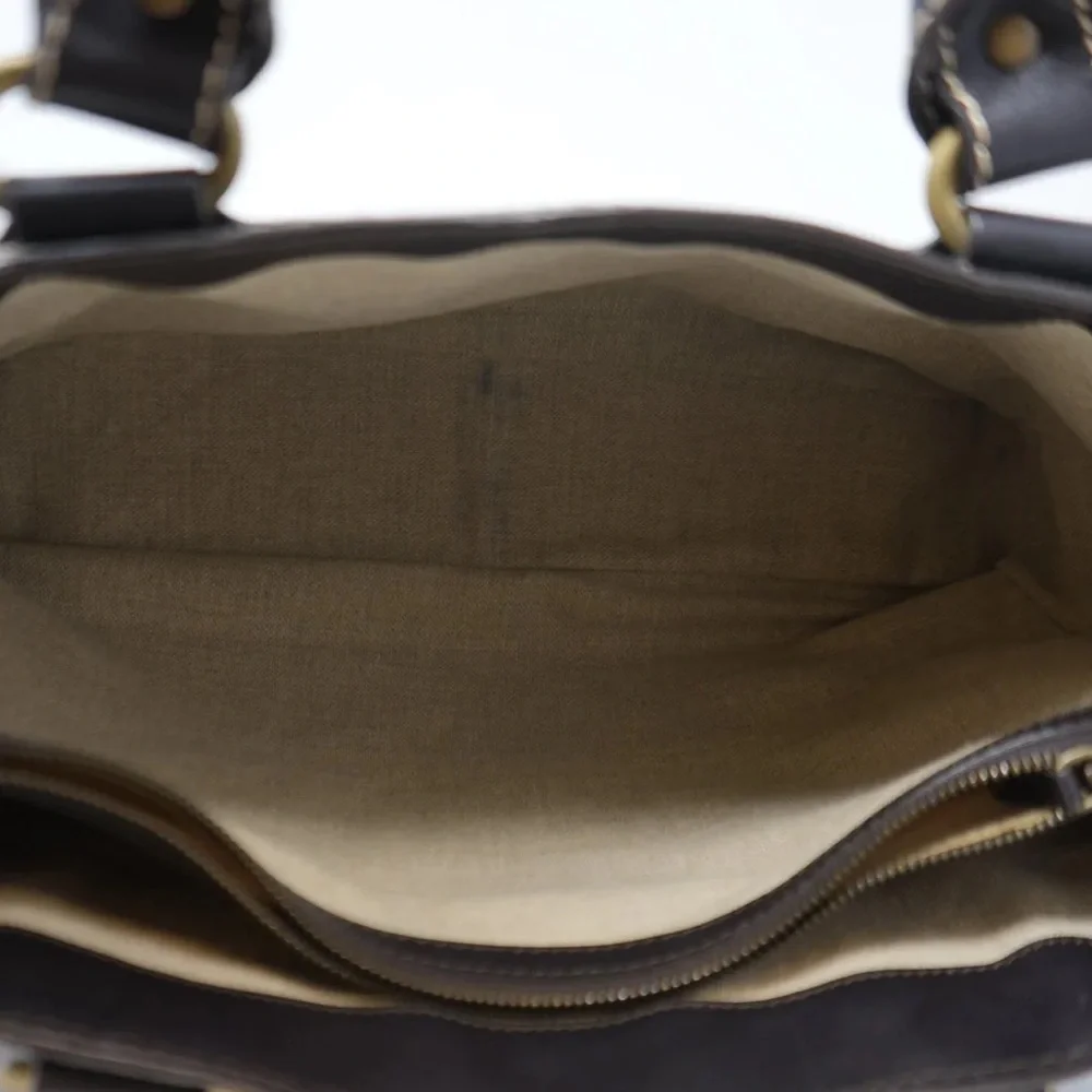 Celine Vintage Brown Leather Handbag - Picture 8 of 9